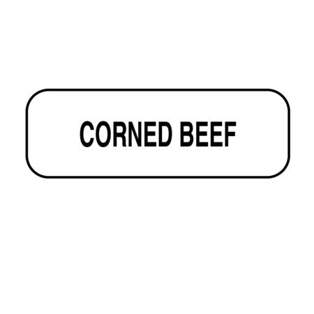 Nevs Corned Beef Label 1/2" x 1-1/2" DIET-518
